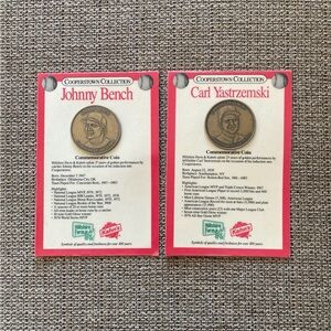 🍀VTG Cooperstown Collection Commemorative Coins
